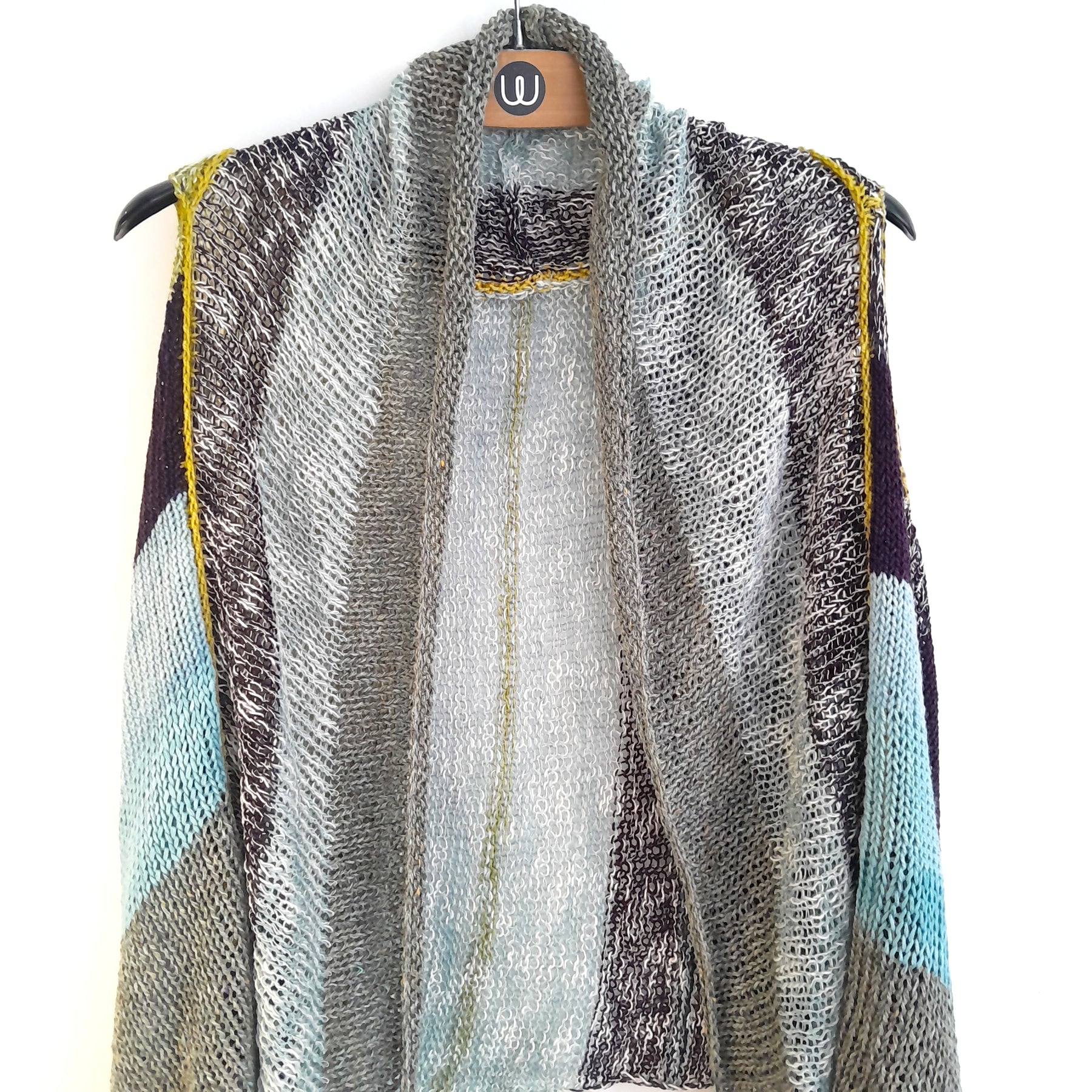 Convertible Gilet - Greens & Blues, Aubergine, Chartreuse