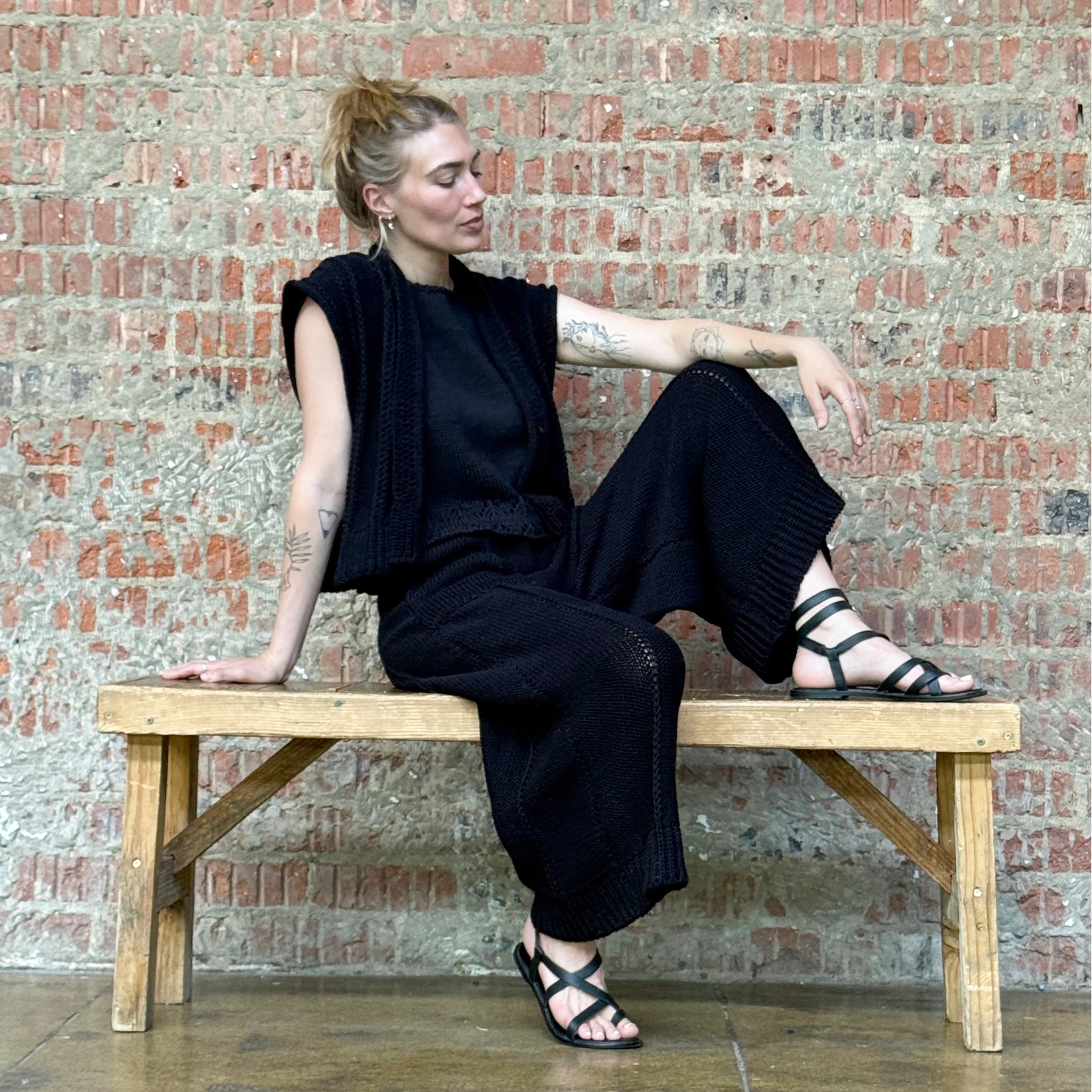 RIBLINE Cropped Widelegs